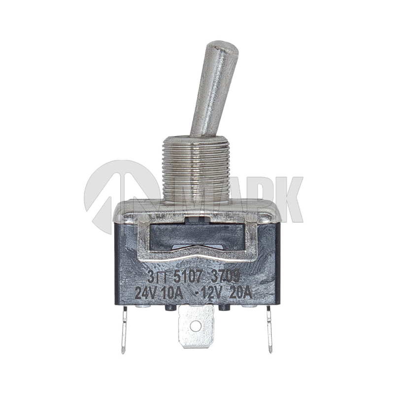 KR-4333 (5107.3709) - Выключатель Тумблер 24V 10A/ 12V 20A (4c) ON-OFF 3 положения под клеммы